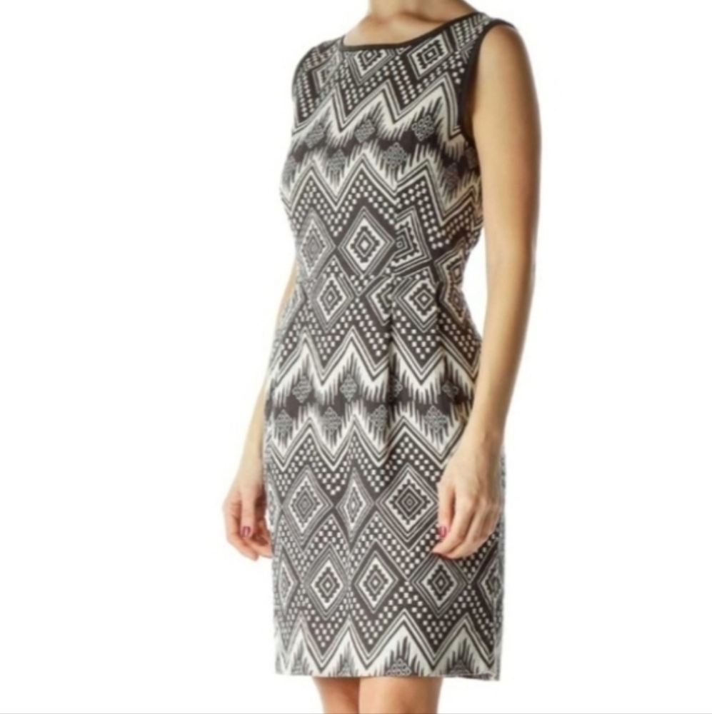 J. Crew Geometric Tribal Print Dress